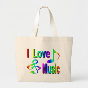 Music Large Tote Bag