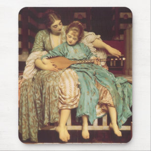 Music Lesson by Lord Frederic Leighton Mouse Pad
