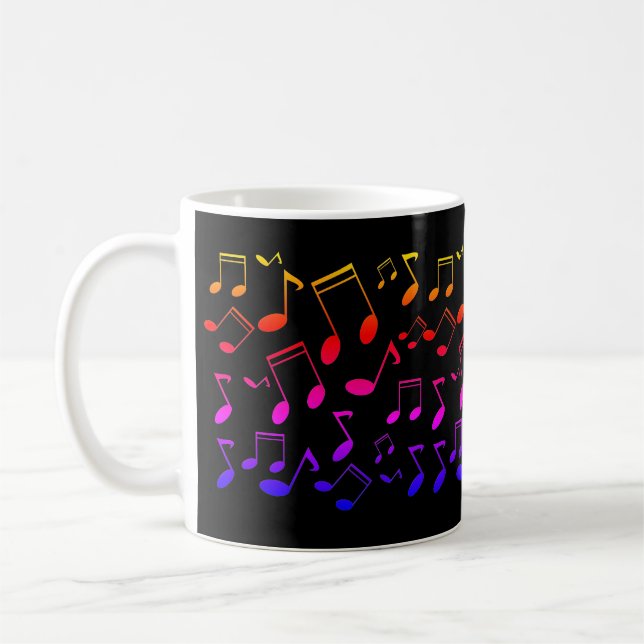 music-lesson,notes coffee mug (Left)