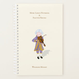 Music Lesson & Practice Record Personalized Planner