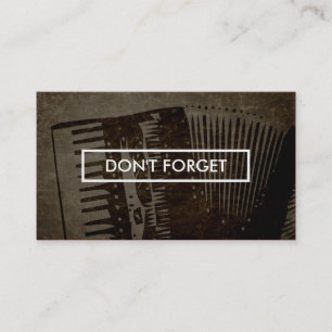 music lessons appointment reminder card