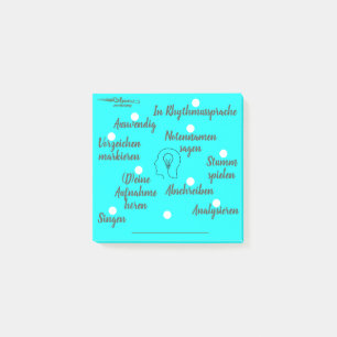 Music lessons - instrumental lessons - without post-it notes