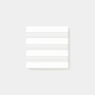 Music lines, minimalistic, square post-it notes