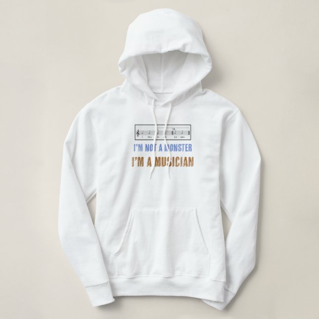 Music Literacy Matters I Like to Eat Kittens Hoodie (Design Front)