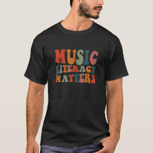 Music Literacy Matters I Like To Eat Puppies 8 T-Shirt