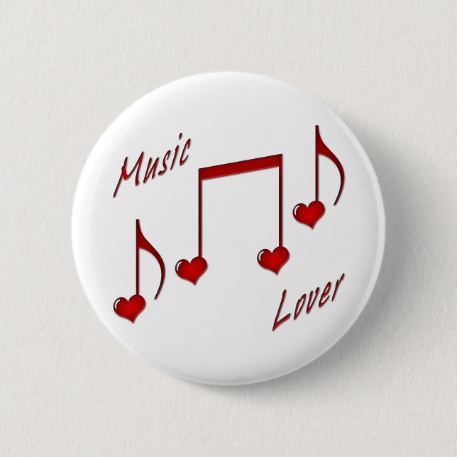 Music Lover 2 Inch Round Button (Front)