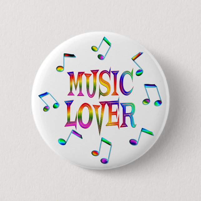 Music Lover 2 Inch Round Button (Front)