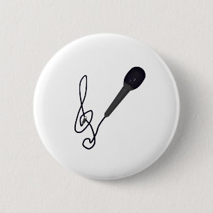 music lover 2 inch round button