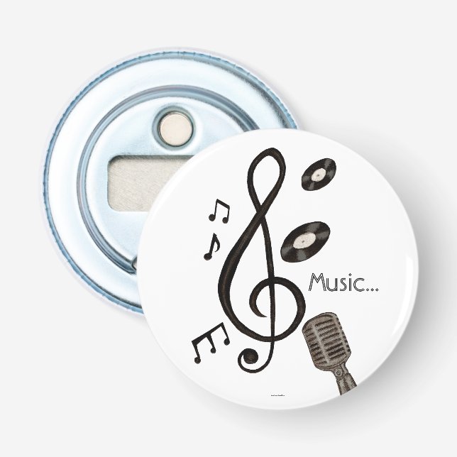 Music Lover Bottle Opener (Front)