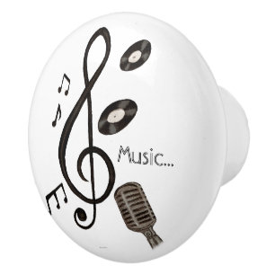 Music Lover Ceramic Knob