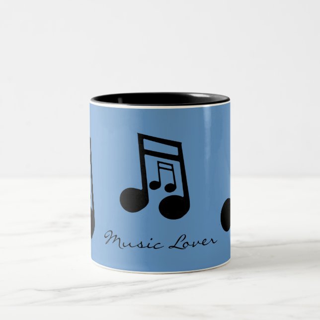 MUSIC LOVER Collection Two-Tone Coffee Mug (Center)