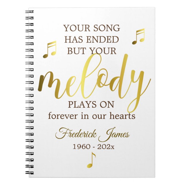 Music Lover Funeral Livre d'or (Devant)