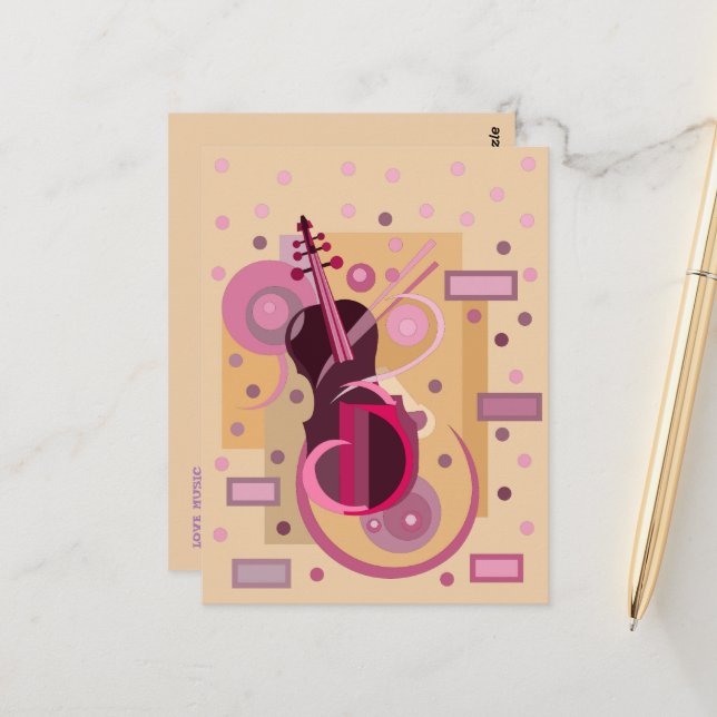 MUSIC LOVER GIFT POSTCARD (Front/Back In Situ)