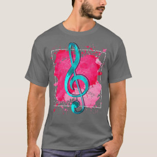 Music Lover Gift Treble Clef T-Shirt