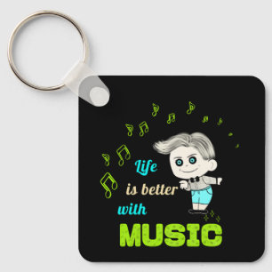 Music lover keychain