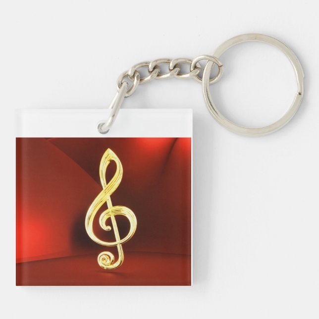 Music Lover Keychain (Back)