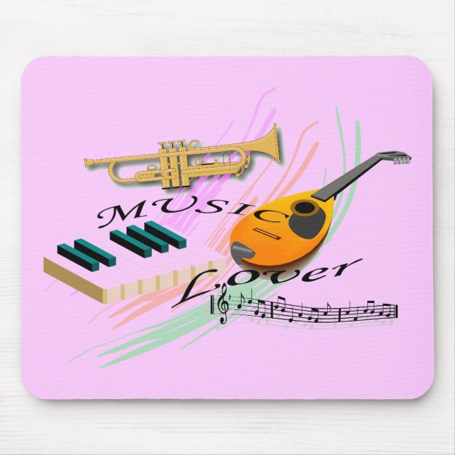 Music Lover Mouse Pad (Front)
