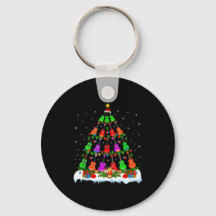 Music Lover Musical Ukulele Guitar Christmas Tree Keychain