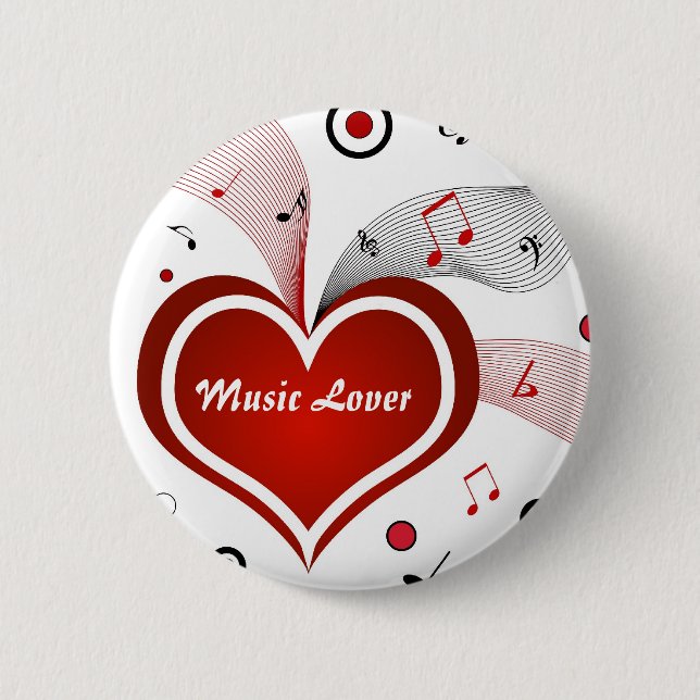 Music Lover - Pin button (Front)