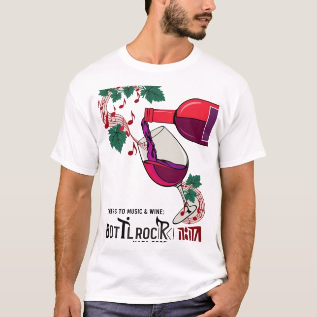 Music Lover’s Bottle Rock Festival Graphic T-Shirt (Devant)