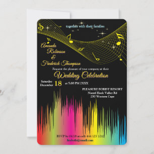 Music Lovers Celebration Themes Invitation