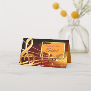 Music Lovers Celebration Themes Place Card