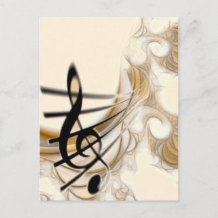 Music Lover's Design Postcard