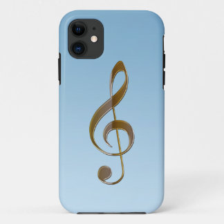 Music-lover's Gold Treble Clef iPhone 5 Case