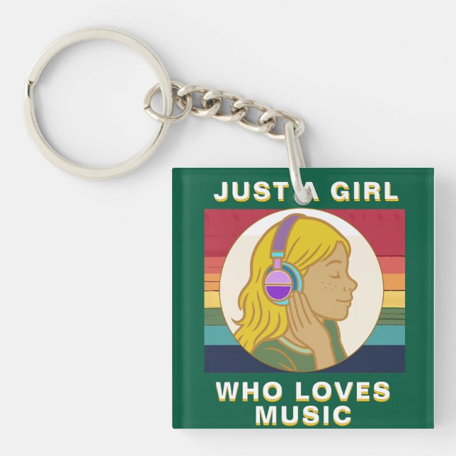 music lovers keychain (Front)