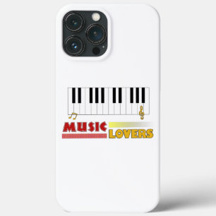 Music Lovers Piano Word Art Colourful iPhone 13 Pro Max Case