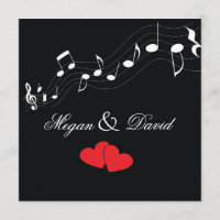Music Lover's Wedding Invitation