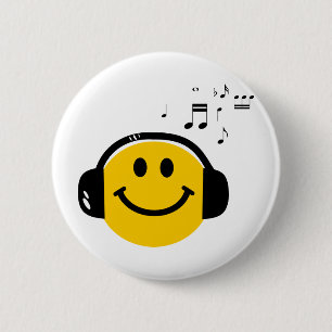 Music loving 2 inch round button