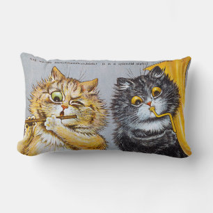 Music Loving Cats, Louis Wain Lumbar Pillow