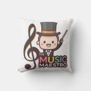 Music Maestro Job Throw Pillow