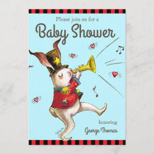 Music Maker ! Carte d'invitation de lapin