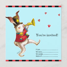 Music Maker ! Carte d'invitation Rabbit