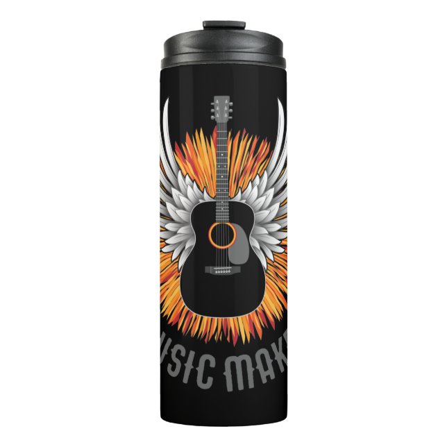 Music Maker (guitar player) Thermal Tumbler (Front)