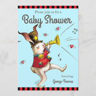 Music Maker! Rabbit invitation card