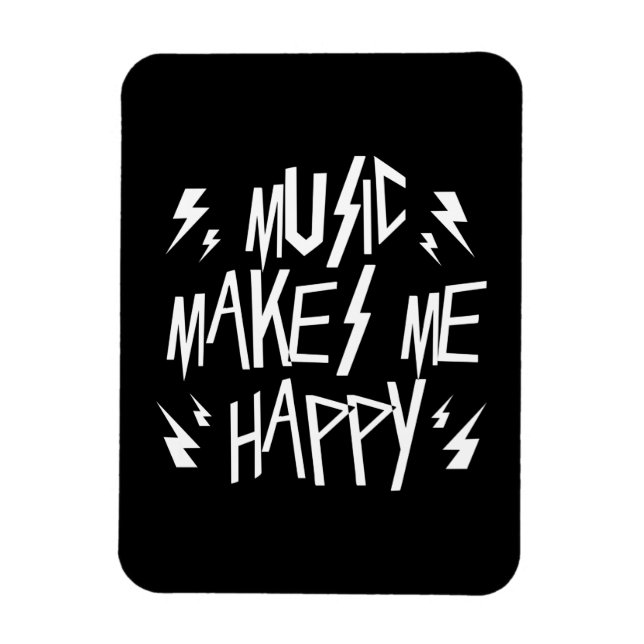 Music Makes Me Happy Magnet (Vertical)