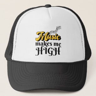 Music Makes Me High Trucker Hat