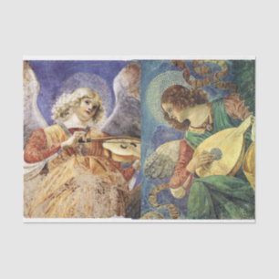 MUSIC MAKING CHRISTMAS ANGELS TISSUE PAPER