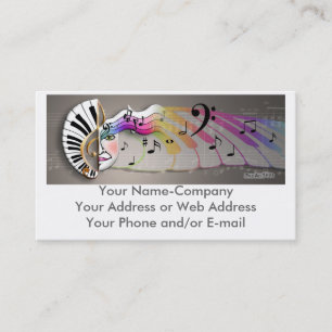 Music Mask MUG, Your Name-CompanyYour Address o... Business Card
