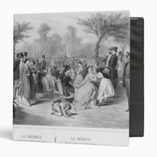 Music, military concert in a public garden binder