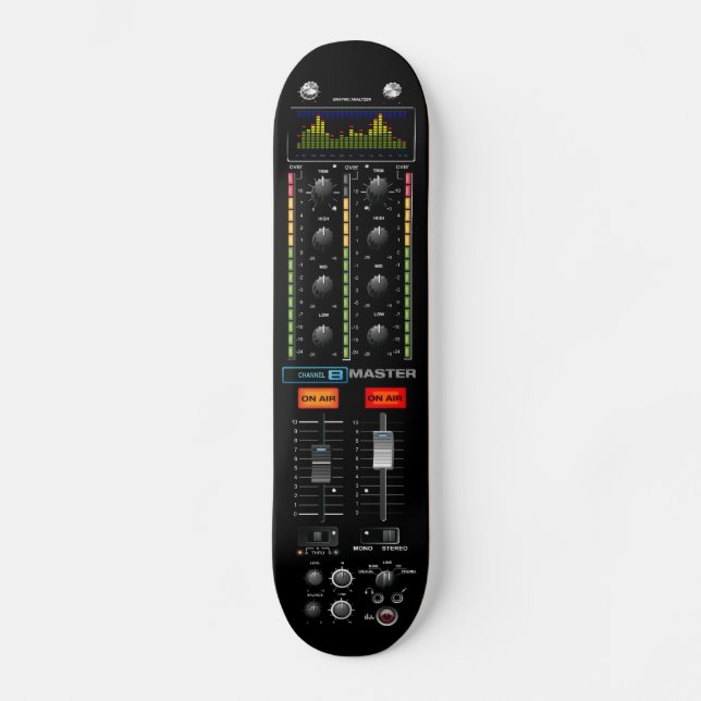 Music Mixer Skateboard Deck (Front)