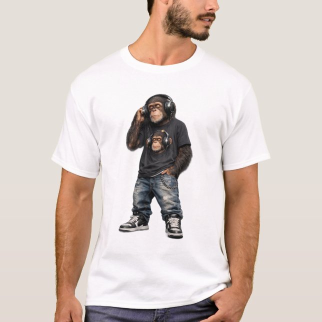 Music Mode Monkey Tee (Front)