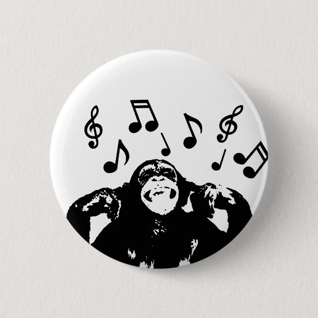 music monkeymonkey 2 inch round button (Front)