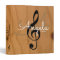 Music Monogram on image of wood, my songs