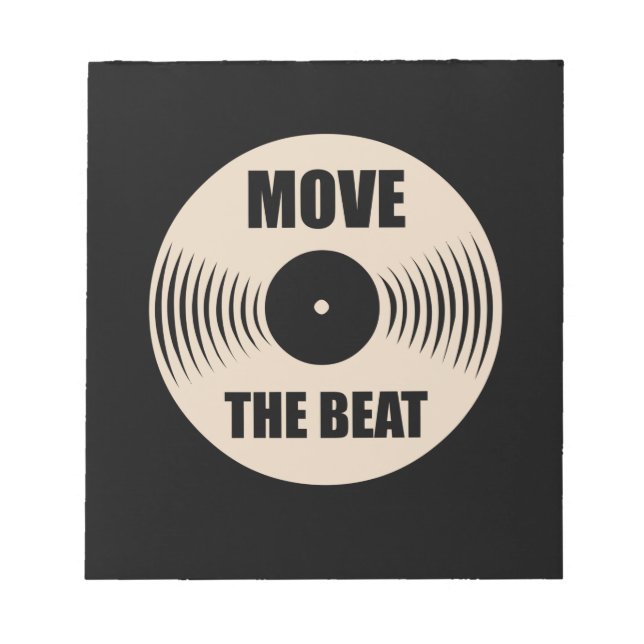 Music Move The Beat Notepad (Front)