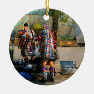 Music - Mummers preperation Ceramic Ornament