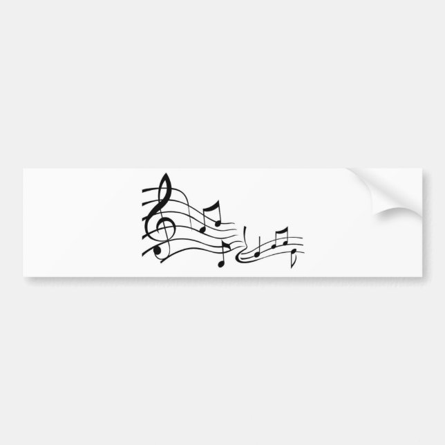 Music (Music) Bumper Sticker (Front)
